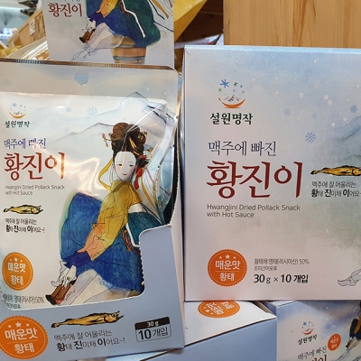 인제로컬푸드,맥주에 빠진 황진이 황태진미채 30g X 10봉 [로컬푸드]